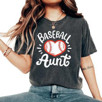 Baseball Aunt Auntie Women's Oversized Comfort T-Shirt - Monsterry UK