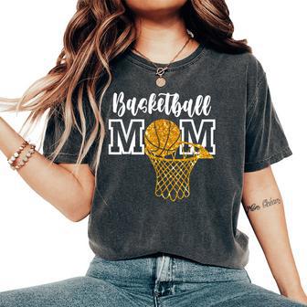 Basketball Mom Supportive Player Mama Women's Oversized Comfort T-Shirt - Monsterry UK