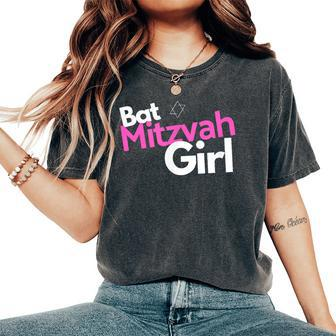 Bat Mitzvah Girl Jewish Girl Bat Mitzvah Women's Oversized Comfort T-Shirt - Monsterry