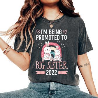 Become Promoted To Big Sister 2022 Women's Oversized Comfort T-Shirt - Monsterry CA