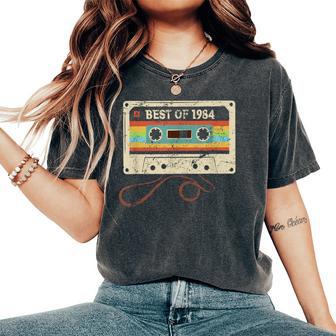 Best Of 1984 Cool 40 Year Old Bday 40Th Birthday Women's Oversized Comfort T-Shirt - Thegiftio UK