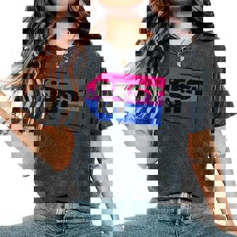 Best Bi Tag Bisexual Pride Flag Bisexuality Lgbtq Women Women's Oversized Comfort T-Shirt | Mazezy