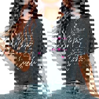 The Best Moms Get Promoted To Great Grandma Cute Women's Oversized Comfort T-Shirt - Seseable