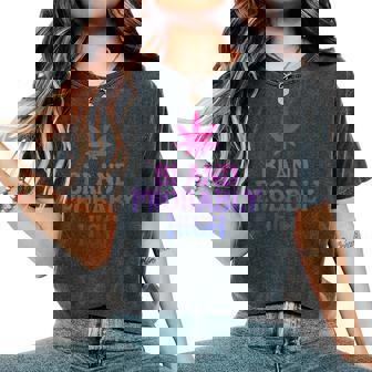 Bi And Probably High Bisexual Pride Flag Lgbt Weed Women Women's Oversized Comfort T-Shirt | Mazezy