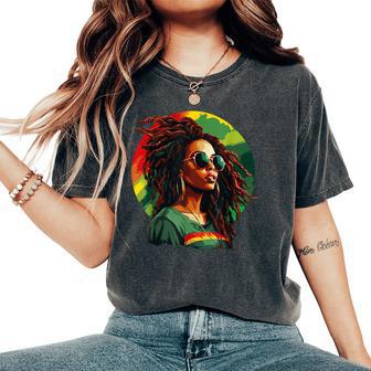 Black Afro American Junenth Afrocentric Women's Oversized Comfort T-Shirt - Thegiftio UK
