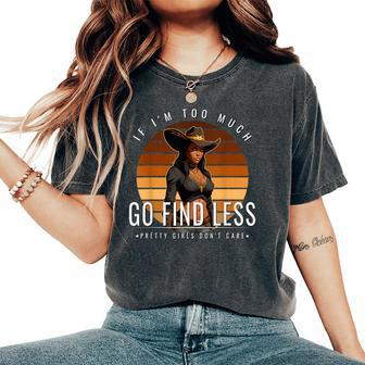 Black Rodeo Queen African American Western Tribute Women's Oversized Comfort T-Shirt - Monsterry AU
