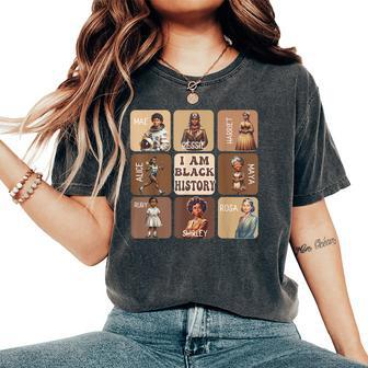 I Am Black History Month Black Leader Black Girl Power Women's Oversized Comfort T-Shirt | Mazezy