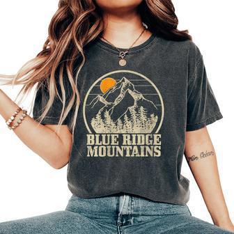 Blue Ridge Mountains Vintage Vintage Hiking Camping Women's Oversized Comfort T-Shirt - Monsterry CA