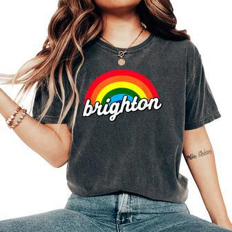 Brighton Gay Pride Festival Rainbow For Lgbtqi Parade Women's Oversized Comfort T-Shirt - Seseable