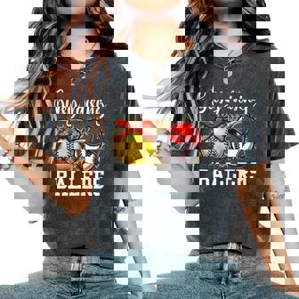 Busy Raising Ballers Softball And Baseball Leopard Print Mom Women's Oversized Comfort T-Shirt - Thegiftio UK