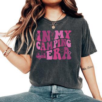 In My Camping Era Retro Pink Groovy Style For Women Women's Oversized Comfort T-Shirt - Thegiftio UK