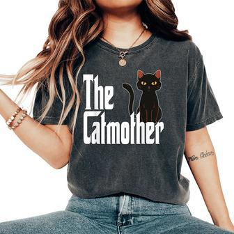 Cat Mother The Catmother Crazy Cat Mom Mama Women's Oversized Comfort T-Shirt - Seseable