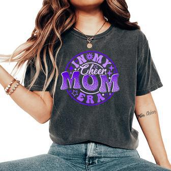 Cheer Mom In Her Purple Era Best Cheerleading Mother Women's Oversized Comfort T-Shirt - Seseable