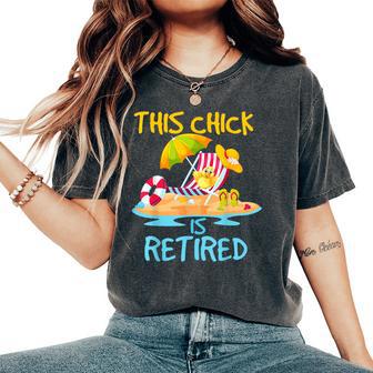 This Chick Is Retired Retirement Women's Oversized Comfort T-Shirt - Thegiftio UK