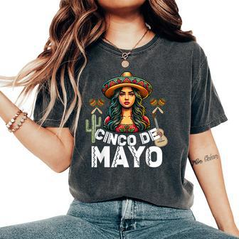 Cinco De Mayo Girl Mexican Fiesta 5 De Mayo For Girl Women's Oversized Comfort T-Shirt - Thegiftio UK