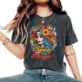 Cinco De Mayo For Mexican Girl Lets Fiesta 2024 Women's Oversized Comfort T-Shirt | Mazezy