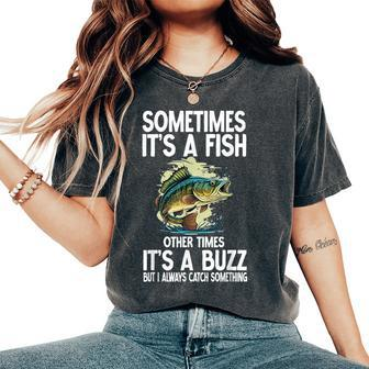 Cool Fishing For Fishing Rod Fish Fisherman Women's Oversized Comfort T-Shirt | Mazezy DE