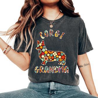 Corgi Grandma Dog Grandma Corgi Owner Women's Oversized Comfort T-Shirt - Thegiftio UK