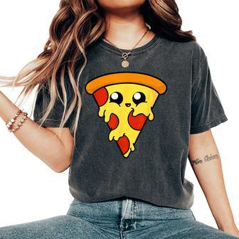 Cute Pizza T Boys Girls Men Women's Oversized Comfort T-Shirt - Monsterry