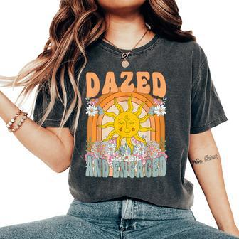 Dazed And Engaged Wildflower Bachelorette Party Matching Women's Oversized Comfort T-Shirt - Seseable
