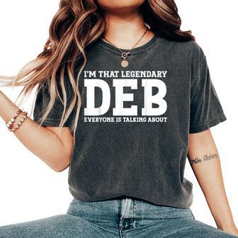 Deb Personal Name Girl Deb Women's Oversized Comfort T-Shirt - Monsterry UK