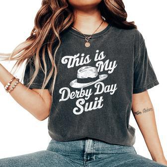 Derby Day 2024 Horse Racing This Is My Derby Day Suit Women's Oversized Comfort T-Shirt - Seseable