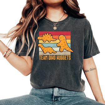 Dinosaur Chicken Nugget Plush Dino Chicken Nugget Lover Women's Oversized Comfort T-Shirt - Seseable