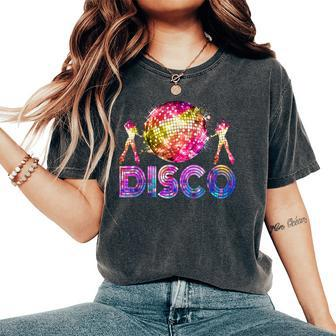 Disco 70S Vintage Retro Theme Dancing Queen 70'S Women Women's Oversized Comfort T-Shirt - Seseable