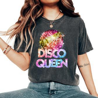Disco Queen 70'S Disco Themed Vintage Seventies Costume Women's Oversized Comfort T-Shirt - Monsterry