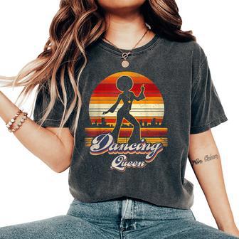 Disco Queen 70'S Vintage 80S Themed Retro Dancin Queen Women's Oversized Comfort T-Shirt - Monsterry CA