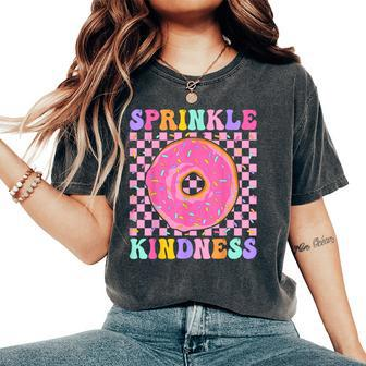 Donut Sprinkle Kindness Girls Doughnut Lover Women's Oversized Comfort T-Shirt - Thegiftio UK