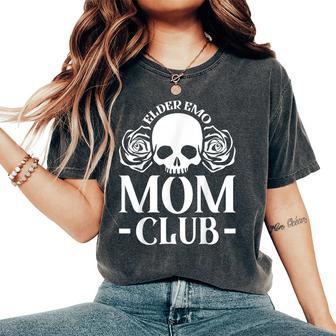 Elder Emo Mom Club Emo Lifestyle Emo Music Goth Subculture Women's Oversized Comfort T-Shirt - Monsterry