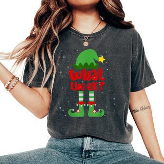 What The Elf Family Matching Christmas Men Women's Oversized Comfort T-Shirt - Thegiftio UK