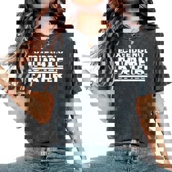 Exceedingly Humble Father Fathers Day Sarcastic Dad Women's Oversized Comfort T-Shirt | Mazezy