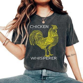Farmer Ideas For Chicken Lover Backyard Farming Women's Oversized Comfort T-Shirt - Monsterry UK