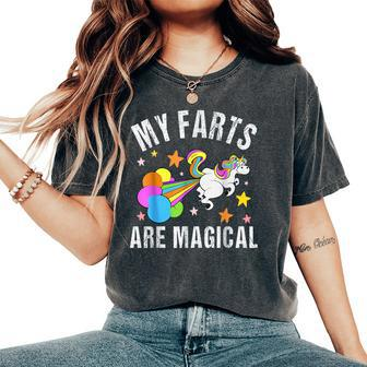 My Farts Are Magical Unicorn Gag Farting Sarcastic Women's Oversized Comfort T-Shirt - Seseable