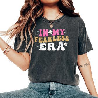 In My Fearless Era Retro Groovy Women's Oversized Comfort T-Shirt - Thegiftio UK