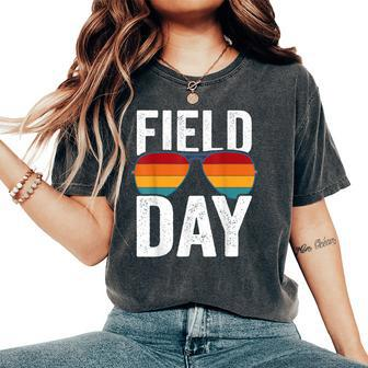Field Day Colors Quote Sunglasses Boys And Girls Women's Oversized Comfort T-Shirt - Monsterry