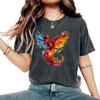 Fire Phoenix Women's Oversized Comfort T-Shirt - Thegiftio UK