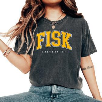 Fisk University Retro Women Women's Oversized Comfort T-Shirt - Seseable