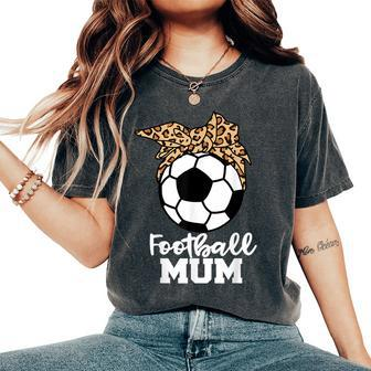 Football Mum Leopard Mum Women's Oversized Comfort T-Shirt - Thegiftio UK