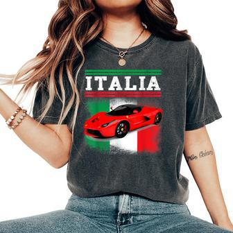 Fun Italian Exotic Supercar For Men And Children Women's Oversized Comfort T-Shirt - Seseable