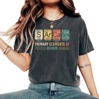 Dark Humour Sarcastic Joke Sarcasm Women's Oversized Comfort T-Shirt - Thegiftio UK