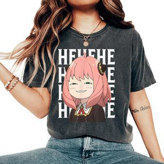 Emotion Smile Hi A Cute Girl For Family Holidays Women's Oversized Comfort T-Shirt - Monsterry AU