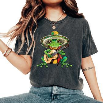 Frog Cinco De Mayo For Frog Lover Women Women's Oversized Comfort T-Shirt - Seseable