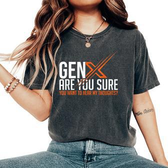 Generation X Humor 60S 70S Gen-Xers Sarcastic Gen X Women's Oversized Comfort T-Shirt - Monsterry UK