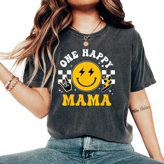 One Happy Dude Mama 1St Birthday Family Matching Women's Oversized Comfort T-Shirt - Seseable