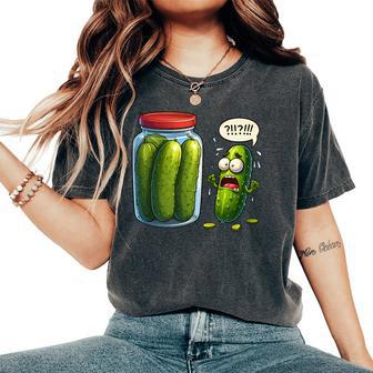 Pickle Surprise Of Sliced Pickles Pickle Women Women's Oversized Comfort T-Shirt - Monsterry
