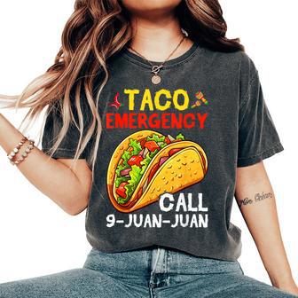 Taco Emergency Cinco De Mayo Women Women's Oversized Comfort T-Shirt - Thegiftio UK