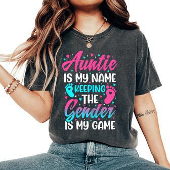 Gender Reveal For A Keeper Of The Gender Aunt Women's Oversized Comfort T-Shirt - Monsterry UK